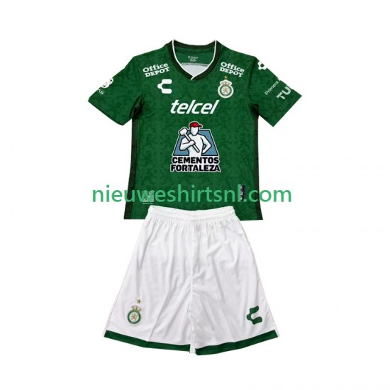 Kind Shirt met Bedrukking Club Leon Thuis 2024-2025 Korte Mouw