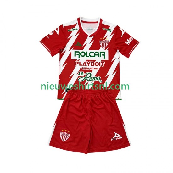Kind Shirt met Bedrukking Club Necaxa Thuis 2024-2025 Korte Mouw