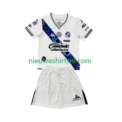 Kind Shirt met Bedrukking Club Puebla Thuis 2024-2025 Korte Mouw