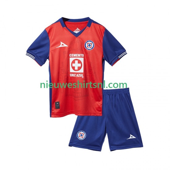 Cruz Azul Kind Shirt met Bedrukking Derde 2024-2025 Korte Mouw