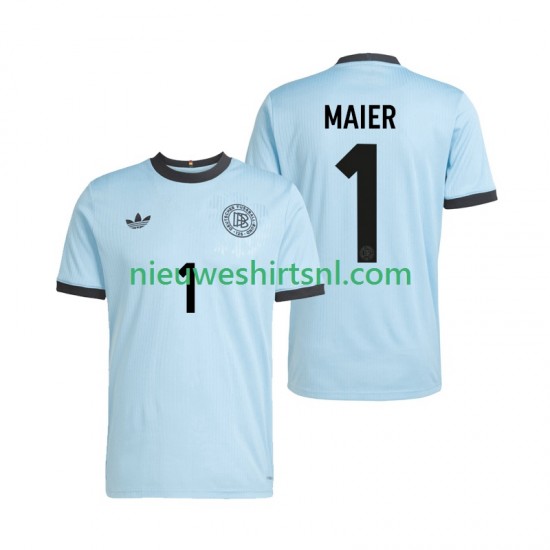 Duitsland Heren Shirt met Bedrukking Doelman Maier 1 Anniversary Thuis 2025 Korte Mouw