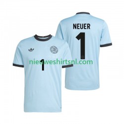 Duitsland Heren Shirt met Bedrukking Doelman Manuel Neuer 1 Anniversary Thuis 2025 Korte Mouw