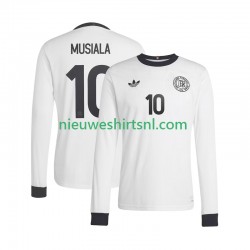 Duitsland Heren Shirt met Bedrukking Jamal Musiala 10 ANVERSARY Thuis 2025 Lange Mouw