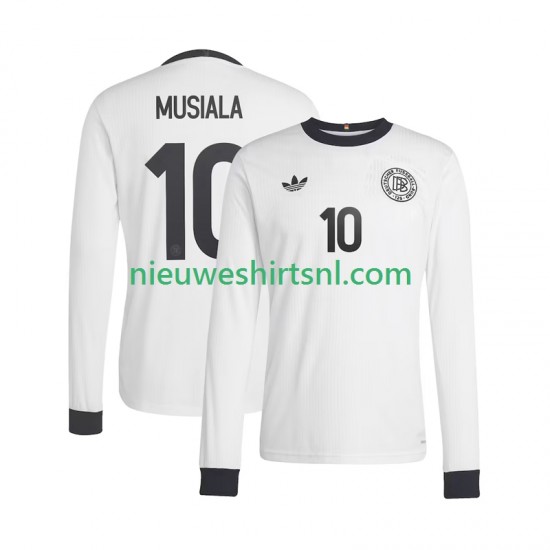 Duitsland Heren Shirt met Bedrukking Jamal Musiala 10 ANVERSARY Thuis 2025 Lange Mouw