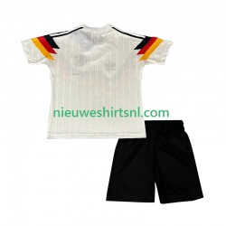 Duitsland Kind Shirt met Bedrukking 1990 Retro Thuis Korte Mouw