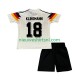 Duitsland Kind Shirt met Bedrukking Klinsmann 18 1990 Retro Thuis Korte Mouw