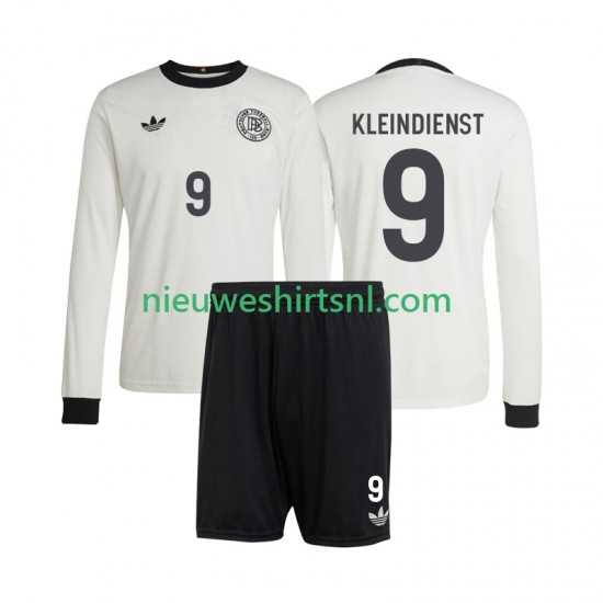 Duitsland Kind Shirt met Bedrukking Tim Kleindienst 9 ANVERSARY Thuis 2025 Lange Mouw