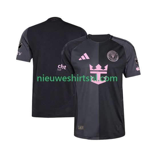 Inter Miami Heren Shirt met Bedrukking Uit 2025 Korte Mouw
