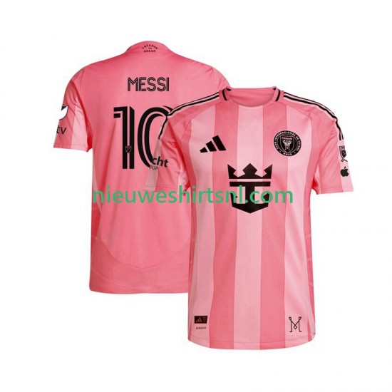 Inter Miami Heren Shirt met Bedrukking Lionel Messi 10 Thuis 2025 Korte Mouw