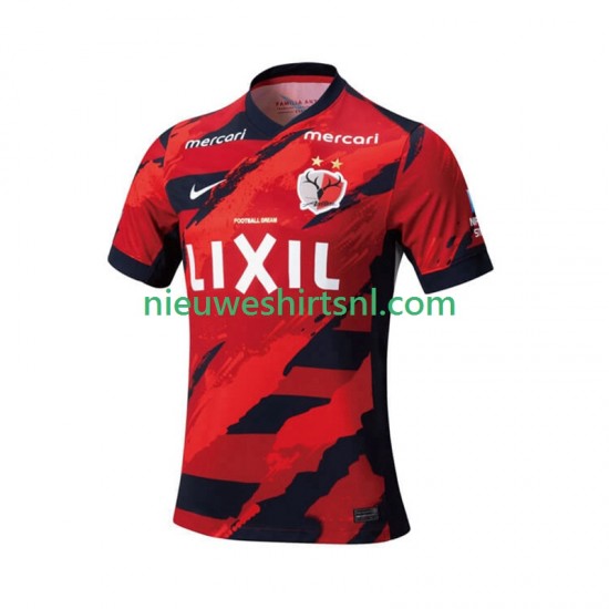 Kashima Antlers Heren Shirt met Bedrukking Thuis 2025 Korte Mouw