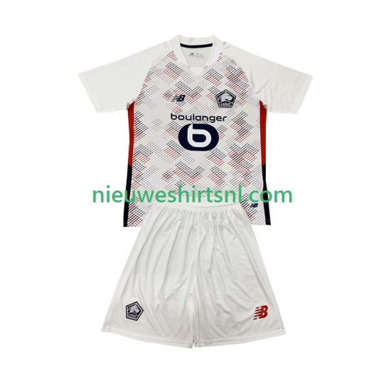 LOSC Lille Kind Shirt met Bedrukking Uit 2024-2025 Korte Mouw