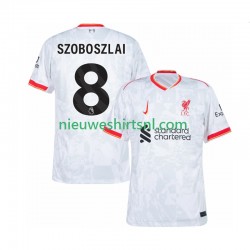 Liverpool Heren Shirt met Bedrukking Szoboszlai 8 Derde 2024-2025 Korte Mouw