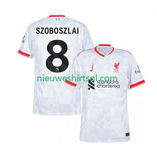 Liverpool Heren Shirt met Bedrukking Szoboszlai 8 Derde 2024-2025 Korte Mouw