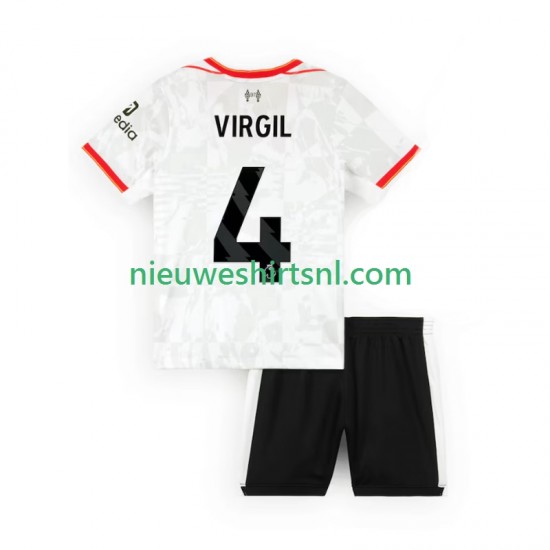 Liverpool Kind Shirt met Bedrukking VIRGIL 4 Derde 2024-2025 Korte Mouw