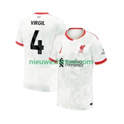 Liverpool Heren Shirt met Bedrukking VIRGIL 4 Derde 2024-2025 Korte Mouw