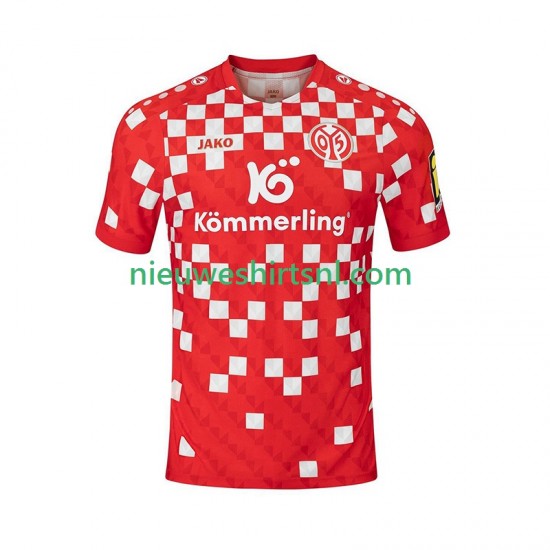Mainz 05 Heren Shirt met Bedrukking Thuis 2024-2025 Korte Mouw