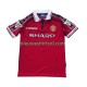 Manchester United Heren Shirt met Bedrukking Beckham 7 1998 Retro Thuis 1999 Korte Mouw