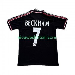Manchester United Heren Shirt met Bedrukking Beckham 7 1998 Retro Derde 1999 Korte Mouw