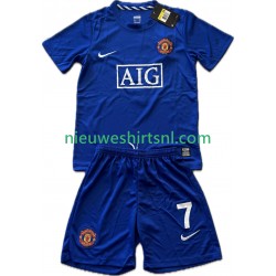 Manchester United Kind Shirt met Bedrukking Cristiano Ronaldo 7 2009 Retro Derde 2008 Korte Mouw