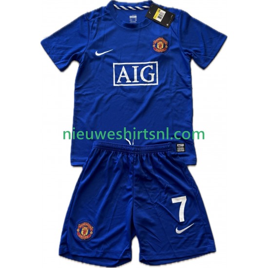 Manchester United Kind Shirt met Bedrukking Cristiano Ronaldo 7 2009 Retro Derde 2008 Korte Mouw
