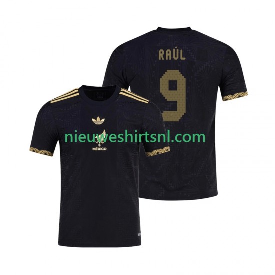 Mexico Heren Shirt met Bedrukking Raul Jimenez 9 Gold Cup Thuis 2025 Korte Mouw