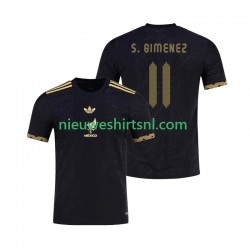 Mexico Heren Shirt met Bedrukking Santiago Gimenez 11 Gold Cup Thuis 2025 Korte Mouw