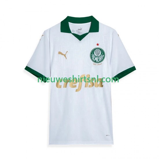 Palmeiras Heren Shirt met Bedrukking Uit 2024 Korte Mouw