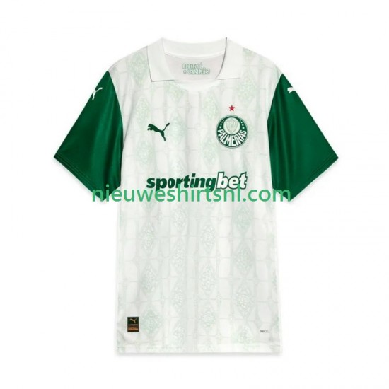 Palmeiras Heren Shirt met Bedrukking Uit 2025 Korte Mouw