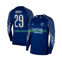 Paris Saint-Germain Heren Shirt met Bedrukking Bradley Barcola 29 Vierde 2024-2025 Lange Mouw