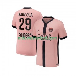 Paris Saint-Germain Heren Shirt met Bedrukking Bradley Barcola 29 Derde 2024-2025 Korte Mouw