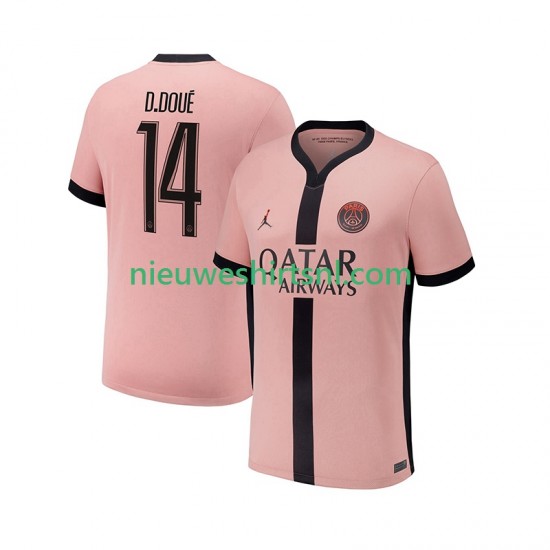 Paris Saint-Germain Heren Shirt met Bedrukking Desire Doue 14 Derde 2024-2025 Korte Mouw