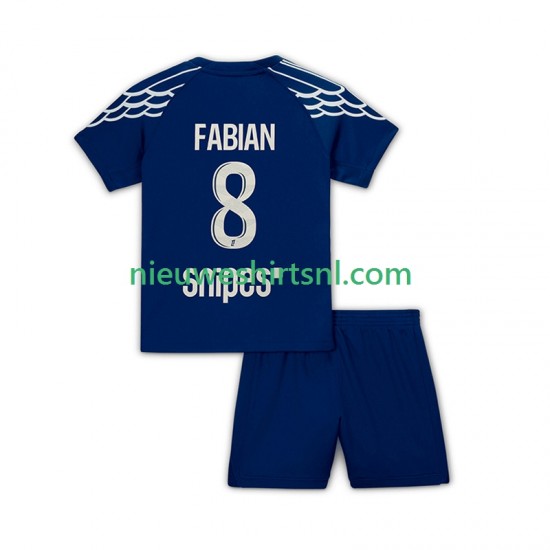 Paris Saint-Germain Kind Shirt met Bedrukking Fabian 8 Vierde 2024-2025 Korte Mouw