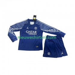 Paris Saint-Germain Kind Shirt met Bedrukking Vierde 2024-2025 Lange Mouw