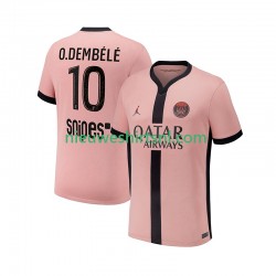 Paris Saint-Germain Heren Shirt met Bedrukking Ousmane Dembele 10 Derde 2024-2025 Korte Mouw