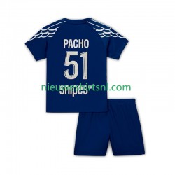 Paris Saint-Germain Kind Shirt met Bedrukking Pacho 51 Vierde 2024-2025 Korte Mouw