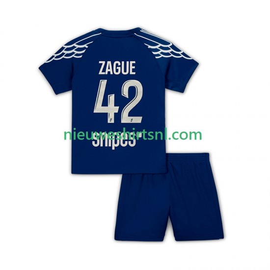 Paris Saint-Germain Kind Shirt met Bedrukking Zague 42 Vierde 2024-2025 Korte Mouw