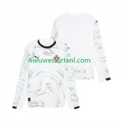 Portugal Heren Shirt met Bedrukking Uit 2025 Lange Mouw