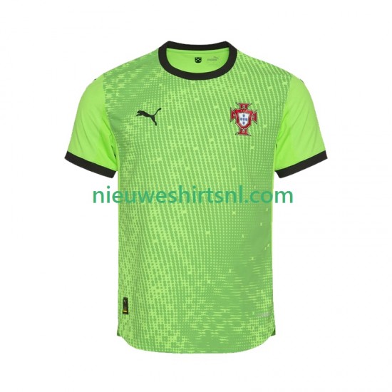 Portugal Heren Shirt met Bedrukking Doelman Thuis 2025 Korte Mouw