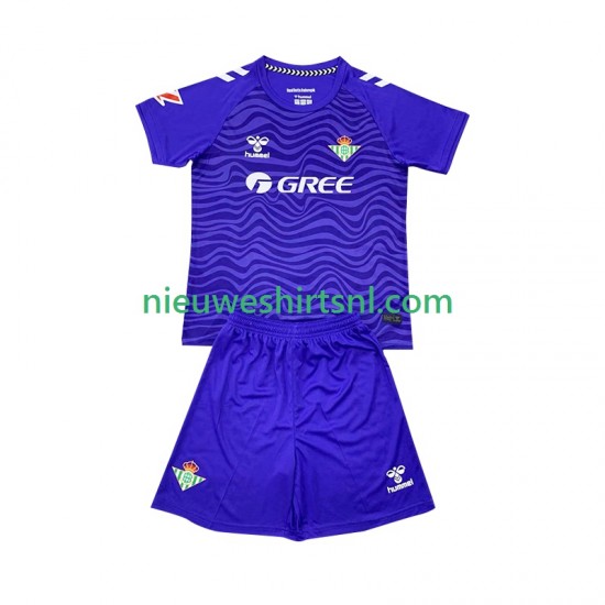 Real Betis Kind Shirt met Bedrukking Doelman Derde 2024-2025 Korte Mouw