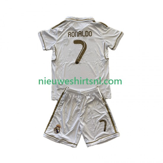 Real Madrid Kind Shirt met Bedrukking Cristiano Ronaldo 7 2012 Retro Thuis 2011 Korte Mouw