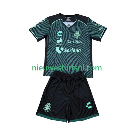 Santos FC Kind Shirt met Bedrukking Laguna Uit 2024-2025 Korte Mouw