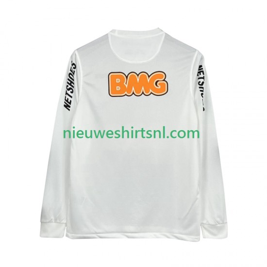 Santos FC Heren Shirt met Bedrukking 2012 Retro Thuis 2011 Lange Mouw