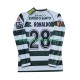 Sporting CP Heren Shirt met Bedrukking Cristiano Ronaldo 28 2001 2003 Retro Thuis Lange Mouw