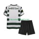 Sporting CP Kind Shirt met Bedrukking 2001 2003 Retro Thuis Korte Mouw