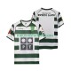 Sporting CP Heren Shirt met Bedrukking 2001 2003 Retro Thuis Korte Mouw