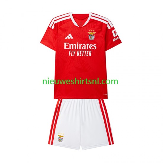 Benfica Kind Shirt met Bedrukking Thuis 2026-2027 Korte Mouw