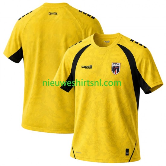 Heren Shirt met Bedrukking Doelman Cape Verde Thuis 2026 Korte Mouw