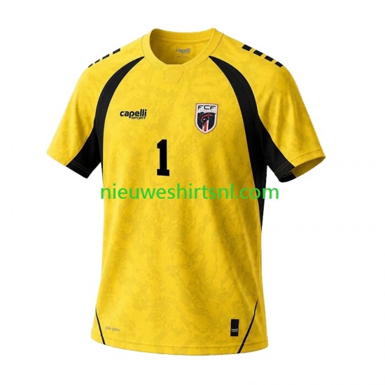 Heren Shirt met Bedrukking Doelman Cape Verde Vozinha 1 Thuis 2026 Korte Mouw