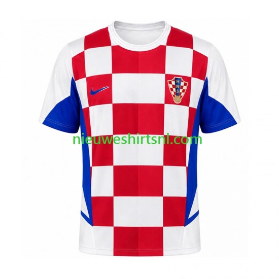 Kroatië Heren Shirt met Bedrukking Retro Thuis 2002 Korte Mouw