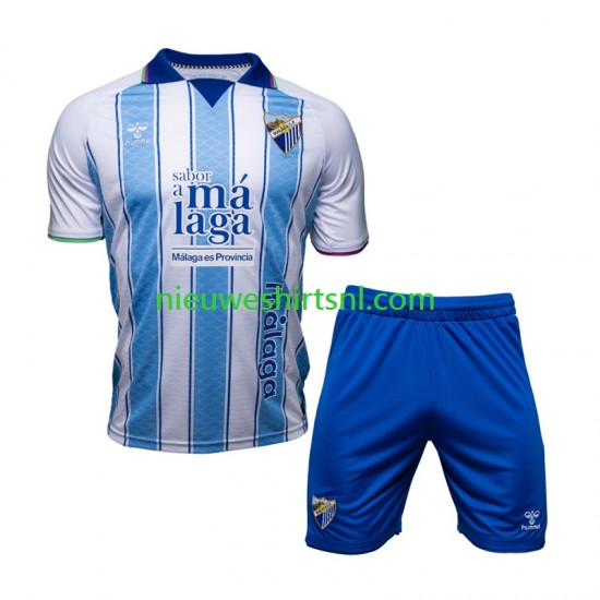 Málaga CF Kind Shirt met Bedrukking Thuis 2026-2027 Korte Mouw